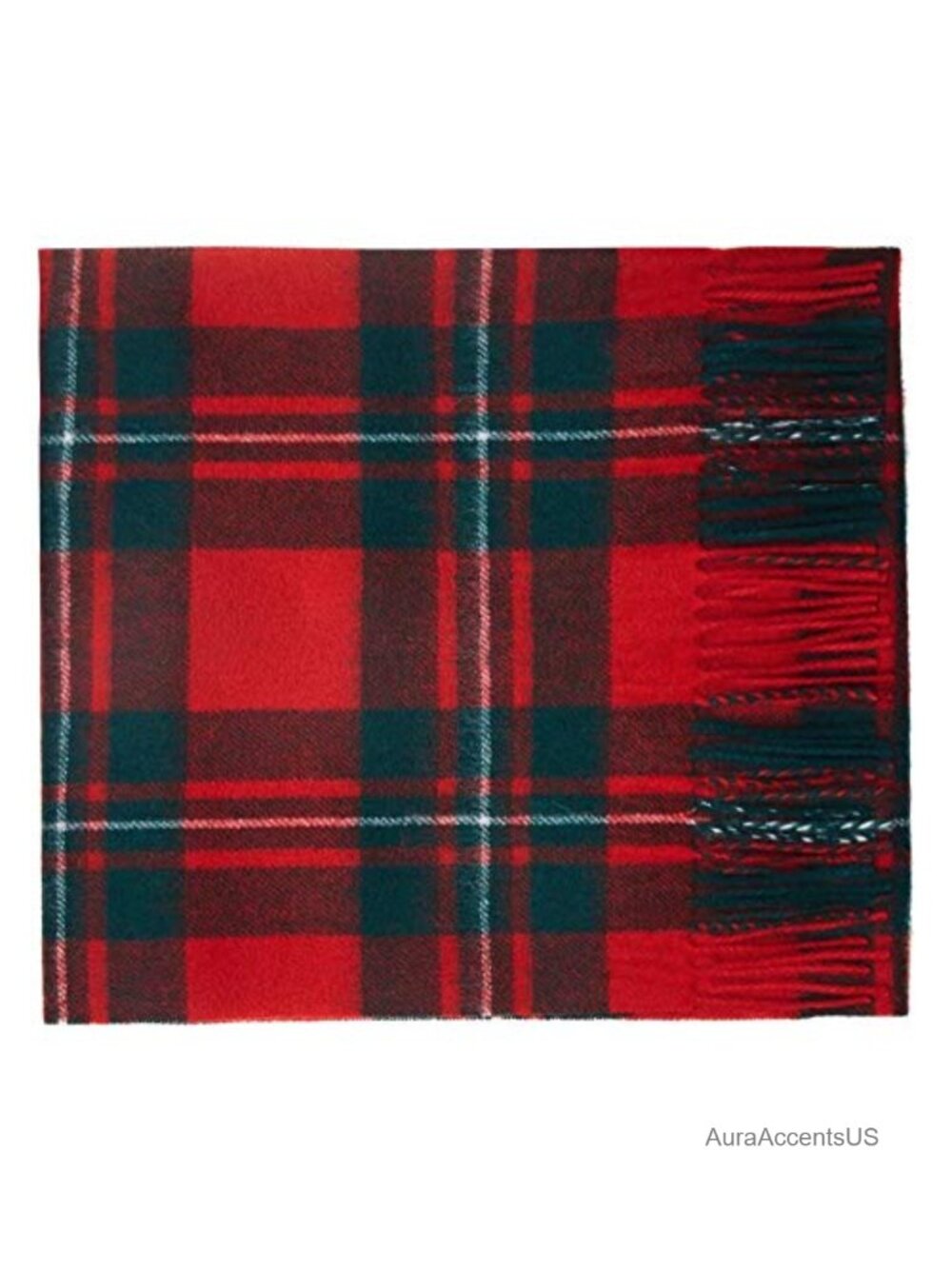 100% Lambswool Tartan Plaid Scarf Traditional Scottish Cashmere